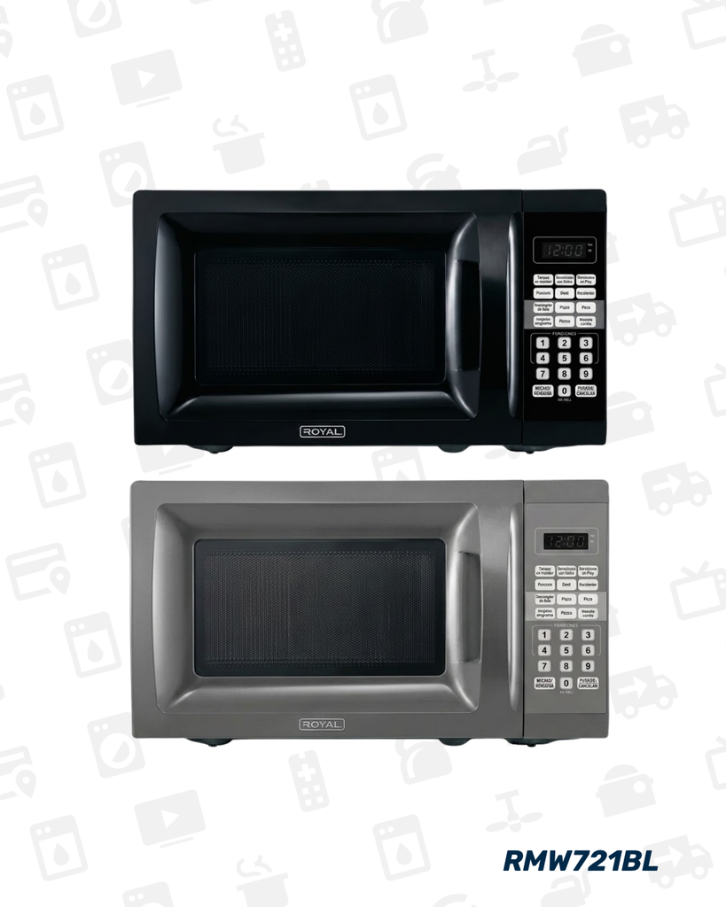 RMW721BL MICROONDA 0.7" NEGRO ROYAL