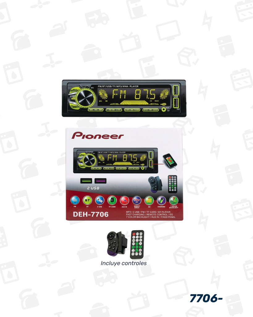 7706 REPRODUCTOR PIONEER X 20
