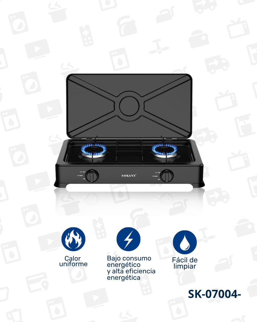 SK-07004 ESTUFA DE GAS X 4