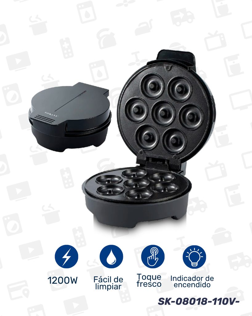 SK-08018-110V DONUT MAKER X 6