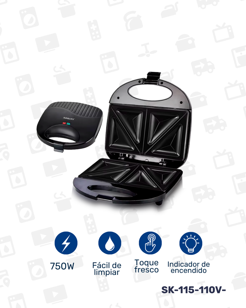 SK-115-110V SANDWICHERA X 10