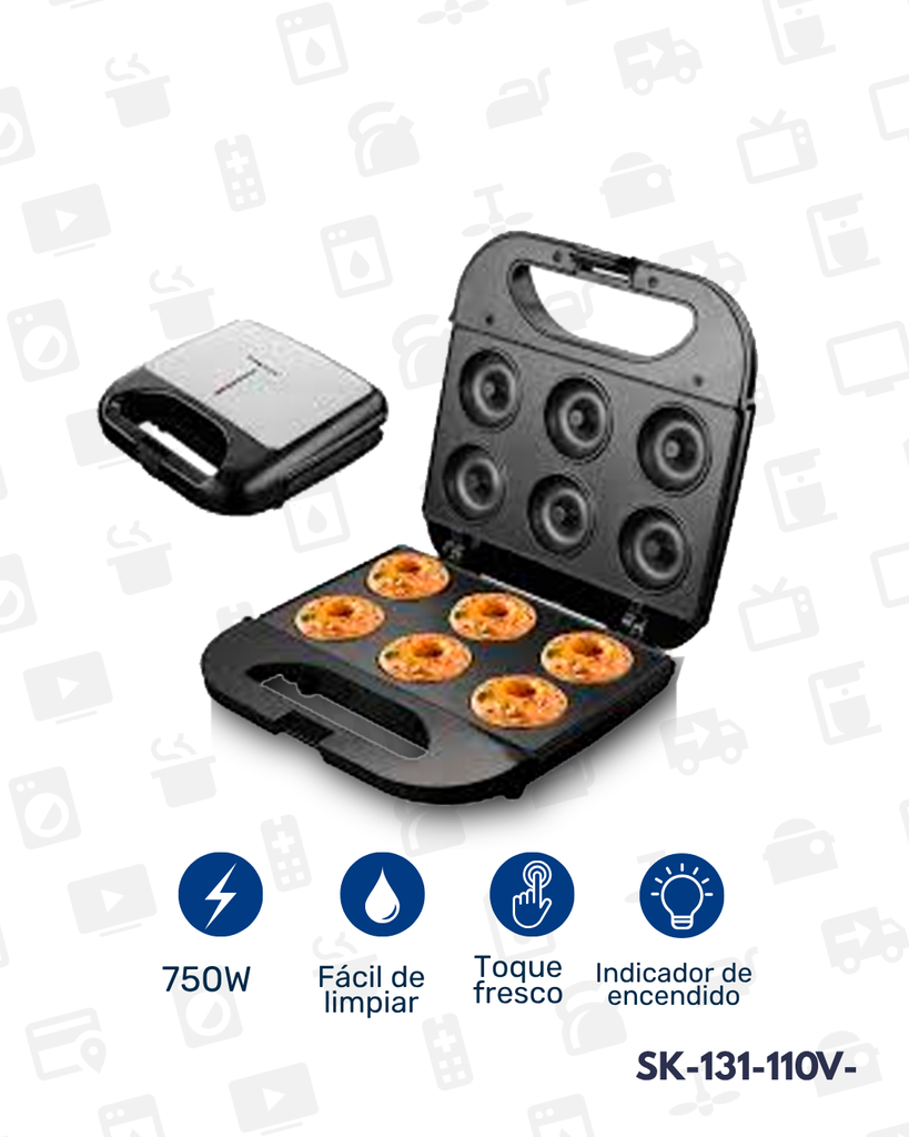 SK-131-110V MAQUINA PARA DONAS 6 PUESTOS X 10