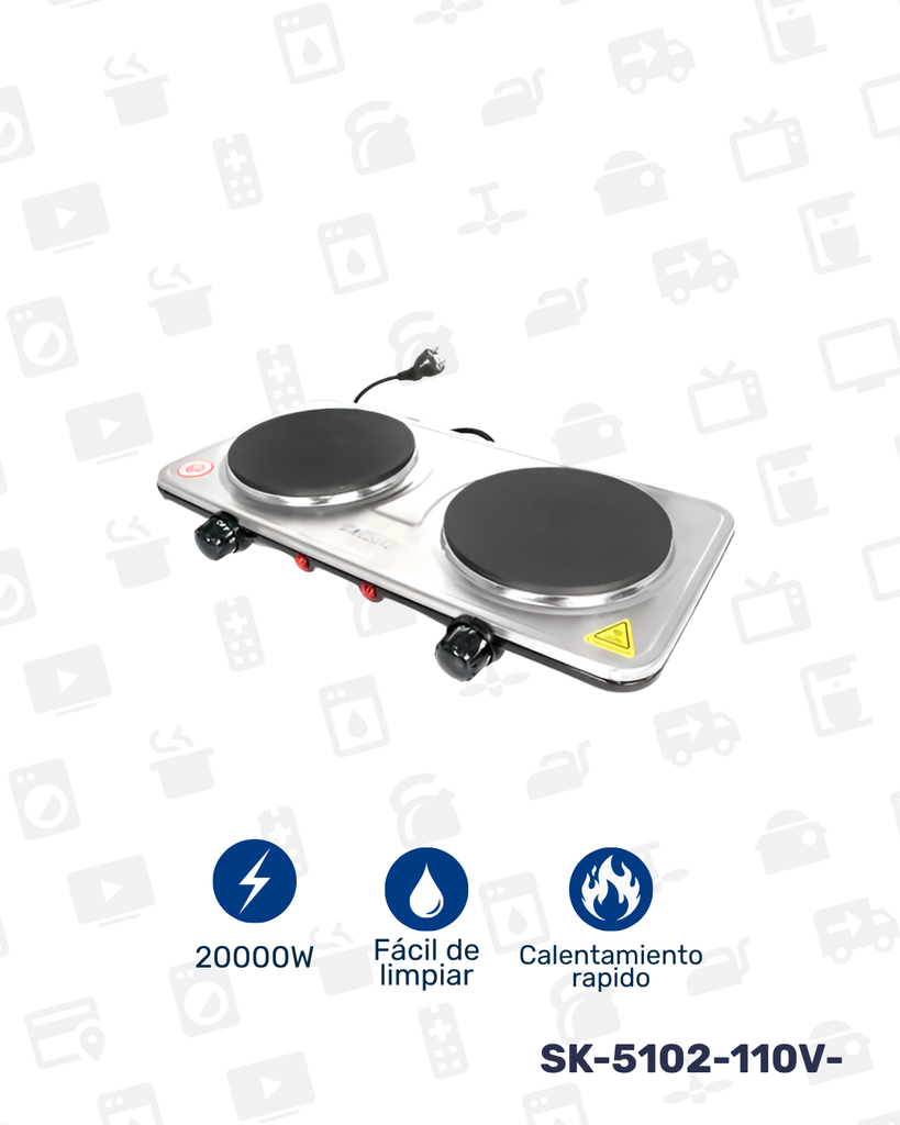 SK-5102-110V ESTUFA ELECTRICA X 6