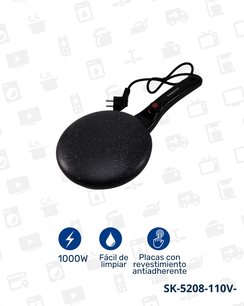 SK-5208-110V MAQUINA PARA HACER CREPES X 12