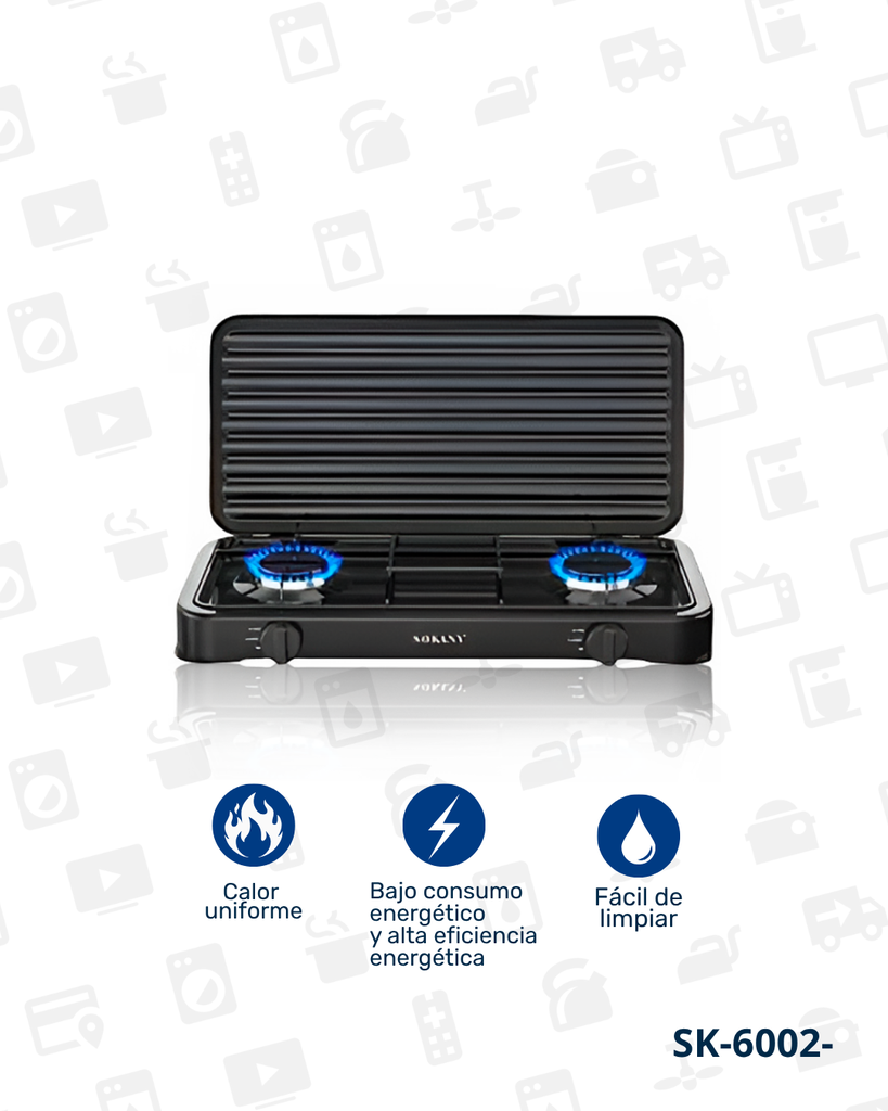 SK-6002 ESTUFA A GAS X 8