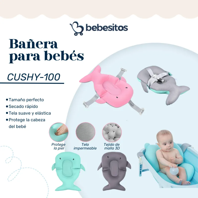 CUSHY-100 ALMOHADA BALLENITA PARA BAÑERA