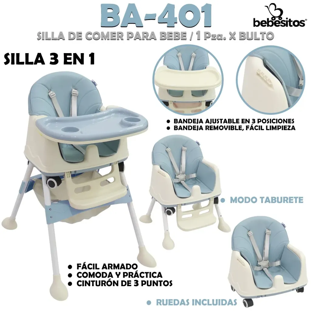 BA-401 SILLA DE COMER AZULITA
