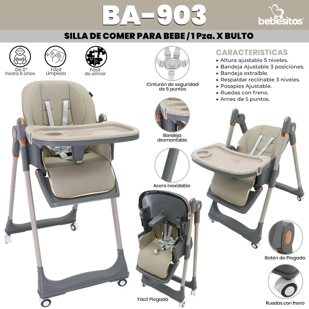 BA-903 SILLA DE COMER BEIGE 