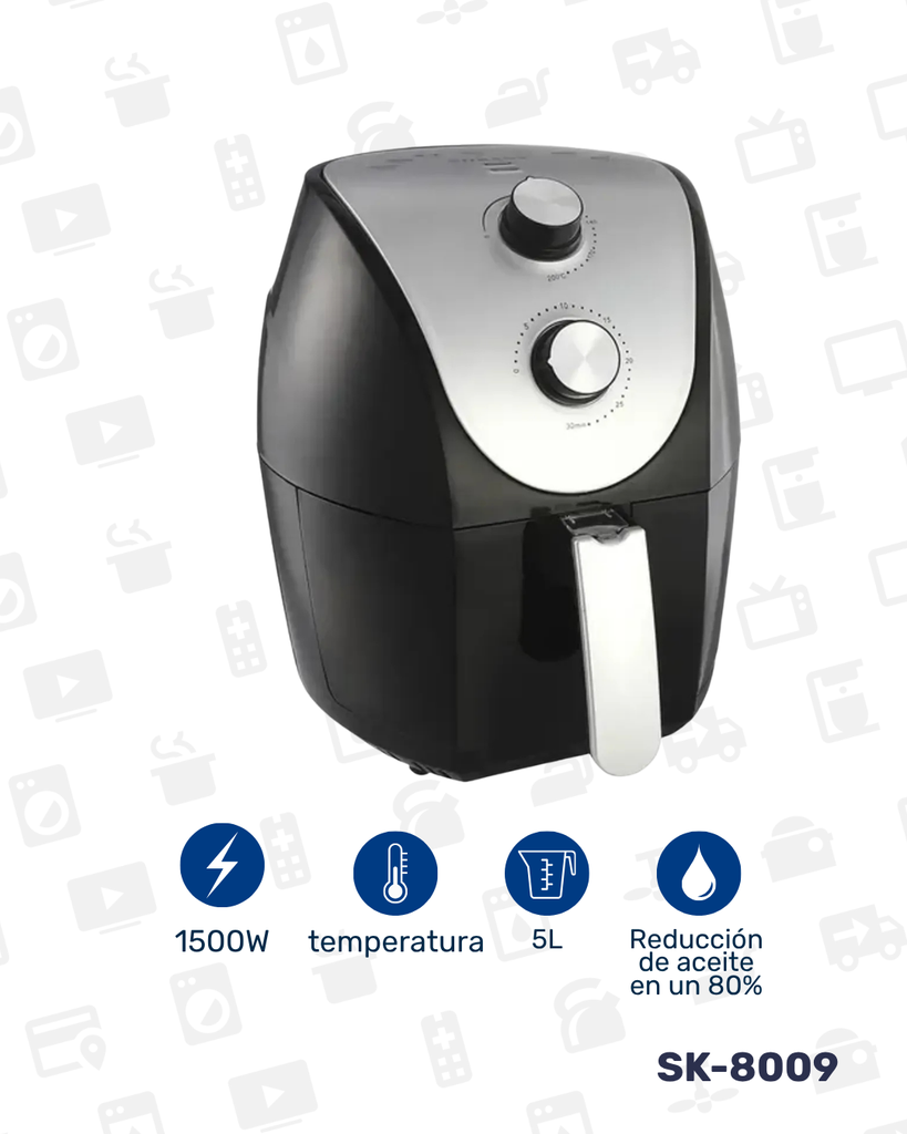 SK-8009 / 437 FREIDORA DE AIRE 5L - 1500W